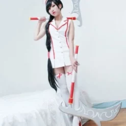 LOL League Of Legends Akali Nurse Halloween Cosplay Costume