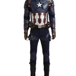 Marvel Comics Captain America Steve Rogers Halloween Cosplay Costume Halloween