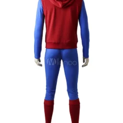 SpiderMan Homecoming Peter Cosplay Red American Comics Costume Set In 6 Pieces For Men -Halloween Shop 201708041005484611414