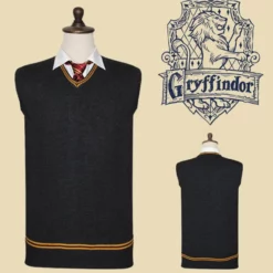 Harry Potter Cosplay Costume Vest Sweater Hufflepuff Ravenclaw Slytherin Gryffindor Top Carnival