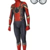Spider Man Homecoming Iron Spiderman Suit Cosplay Red Film Lycra Spandex Jumpsuit Leotard Marvel Comics Cosplay Costume -Halloween Shop 201908222024253354906