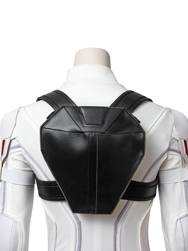 Marvel Comics Black Widow Cosplay Natasha Romanoff White PU Cosplay Costume 6 Marvel Comics Black Widow Cosplay Natasha Romanoff White PU Cosplay Costume - Image 4