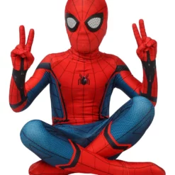 Marvel Comics Spider Man Homecoming Kid Cosplay Costume Lycra Spandex Jumpsuit -Halloween Shop 202001161646351652937