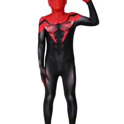 Superior Spider Man Black Red Cosplay Jumpsuit Lycra Spandex Marvel Comics Costume