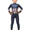 Marvel Comics Marvel's The Avengers Captain America Cosplay Costume Catsuits With Gloves