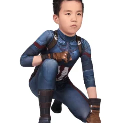 Marvel Comics Marvel's The Avengers Captain America Cosplay Costume Catsuits With Gloves 14 Marvel Comics Marvel's The Avengers Captain America Cosplay Costume Catsuits With Gloves -Halloween Shop 20200514110612534238