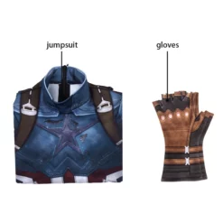 Marvel Comics Marvel's The Avengers Captain America Cosplay Costume Catsuits With Gloves 17 Marvel Comics Marvel's The Avengers Captain America Cosplay Costume Catsuits With Gloves -Halloween Shop 202005141106135661522