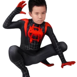 Spider Man Miles Morales Cosplay Jumpsuit PS4 Game Marvel Comics Cosplay Costume For Kids -Halloween Shop 202005141106202193011