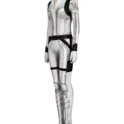 Marvel Comics Marvel 2023 Movie Black Widow Natasha Romanoff White Suit Zentai Jumpsuit Cosplay Costume -Halloween Shop 202006281519068482366