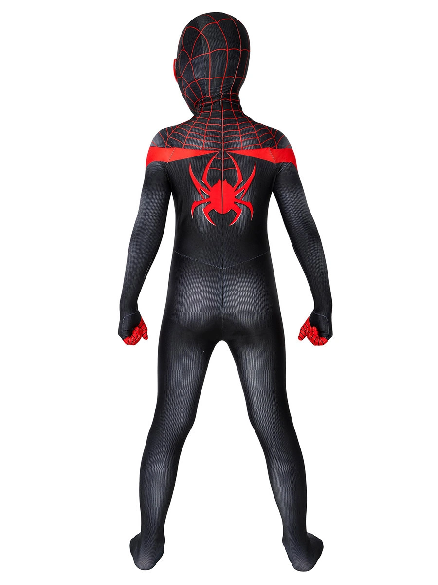 Marvel Comics Kids PS5 2023 Spider Man Miles Morales Zentai Jumpsuit Cosplay Costume 9 Marvel Comics Kids PS5 2023 Spider Man Miles Morales Zentai Jumpsuit Cosplay Costume - Image 7