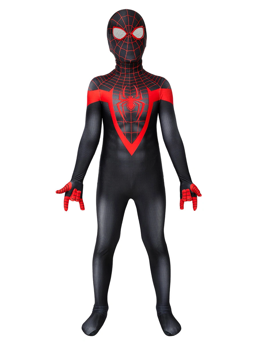 Marvel Comics Kids PS5 2023 Spider Man Miles Morales Zentai Jumpsuit Cosplay Costume 11 Marvel Comics Kids PS5 2023 Spider Man Miles Morales Zentai Jumpsuit Cosplay Costume - Image 9