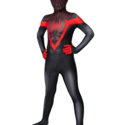 Marvel Comics Kids PS5 2023 Spider Man Miles Morales Zentai Jumpsuit Cosplay Costume 16 Marvel Comics Kids PS5 2023 Spider Man Miles Morales Zentai Jumpsuit Cosplay Costume -Halloween Shop 202008041156344573981