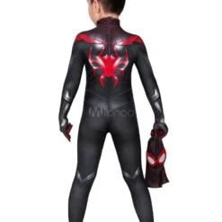 Marvel Comics Marvel Spider Man Into The Spider Verse Miles Kids Zentai Halloween Cosplay Costume -Halloween Shop 202009041437139811479