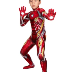 Marvel Comics Marvel Avengers Iron Man Kid Zentai Cosplay Costume Carnival -Halloween Shop 202009041437222545990