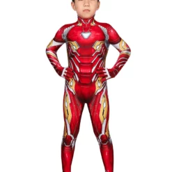 Marvel Comics Marvel Avengers Iron Man Kid Zentai Cosplay Costume Carnival