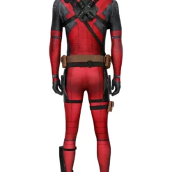 Marvel Comics Dead Pool Outfit Cosplay Costume Halloween Deluxe Version Suit -Halloween Shop 202009081019251371784