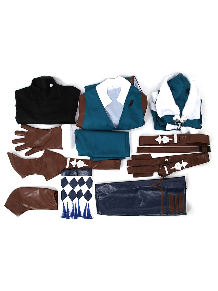 Fire Emblem Three Houses Ashe Timeskip Blue Purple Outfit Cosplay Costume Halloween 6 Fire Emblem Three Houses Ashe Timeskip Blue Purple Outfit Cosplay Costume Halloween - Image 4