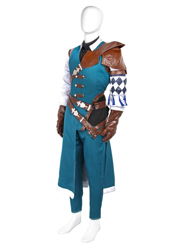 Fire Emblem Three Houses Ashe Timeskip Blue Purple Outfit Cosplay Costume Halloween 3 Fire Emblem Three Houses Ashe Timeskip Blue Purple Outfit Cosplay Costume Halloween