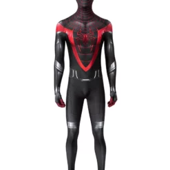 Spider-Man: Into The Spider-Verse Miles Morales Cosplay Costume Polyester Fiber Jumpsuit Marvel Comics Cosplay