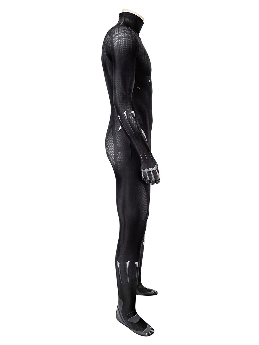 Black Panther T'Challa Cosplay Costume Polyester Adults Jumpsuit Marvel Comics Cosplay 5 Black Panther T'Challa Cosplay Costume Polyester Adults Jumpsuit Marvel Comics Cosplay - Image 3