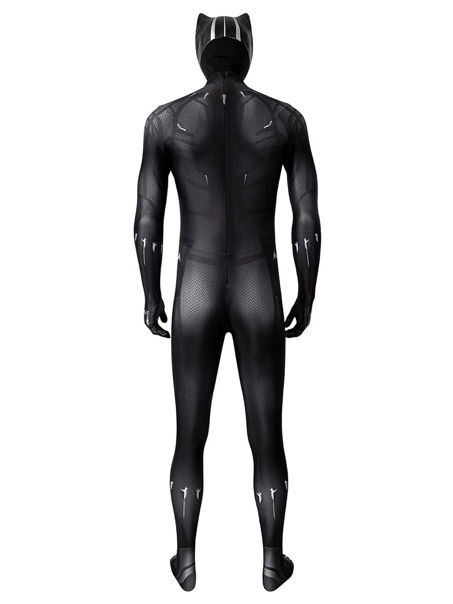 Black Panther T'Challa Cosplay Costume Polyester Adults Jumpsuit Marvel Comics Cosplay 4 Black Panther T'Challa Cosplay Costume Polyester Adults Jumpsuit Marvel Comics Cosplay - Image 2