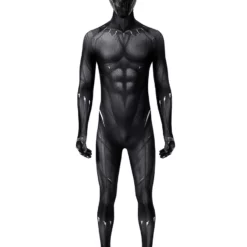 Black Panther T'Challa Cosplay Costume Polyester Adults Jumpsuit Marvel Comics Cosplay