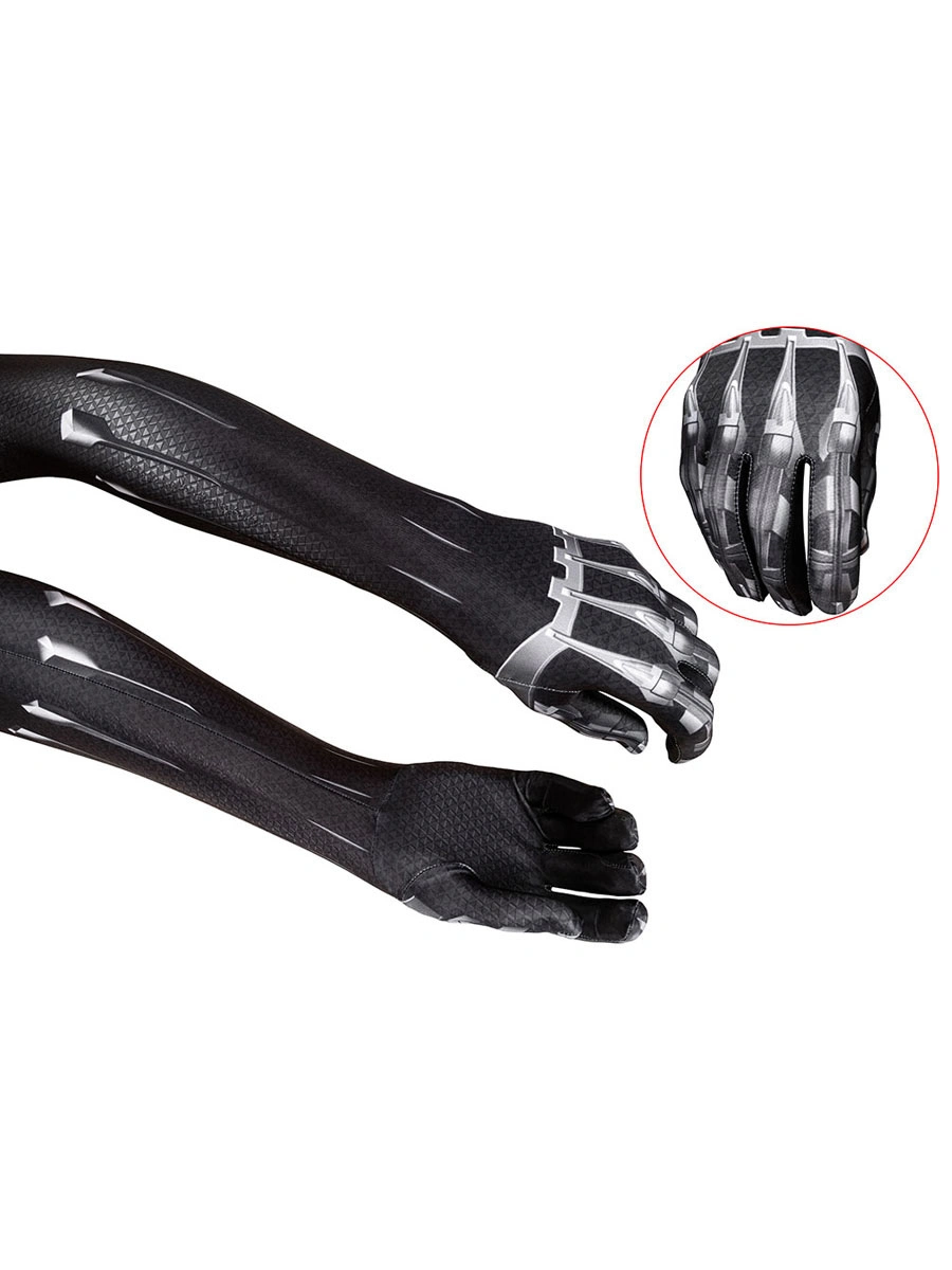 Black Panther T'Challa Cosplay Costume Polyester Adults Jumpsuit Marvel Comics Cosplay 11 Black Panther T'Challa Cosplay Costume Polyester Adults Jumpsuit Marvel Comics Cosplay - Image 9