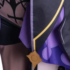 Genshin Impact Fischl Cosplay Costume Polyester Bowknot Eye Patch Dress Stocking Costume Set -Halloween Shop 202011271302376514198