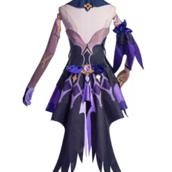 Genshin Impact Fischl Cosplay Costume Polyester Bowknot Eye Patch Dress Stocking Costume Set -Halloween Shop 202011271302379937216