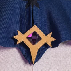 Genshin Impact Fischl Cosplay Costume Polyester Bowknot Eye Patch Dress Stocking Costume Set -Halloween Shop 202011271302383103235