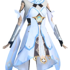 Genshin Impact Lumine Cosplay Costume Polyester Dress Greave Costume Set -Halloween Shop 202012041459475502299