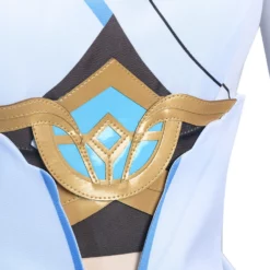 Genshin Impact Lumine Cosplay Costume Polyester Dress Greave Costume Set -Halloween Shop 202012041459484934594