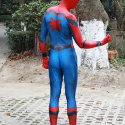 Spiderman Homecoming Cosplay Jumpsuit Lycra Spandex Marvel Comics Costume Jumpsuit -Halloween Shop 202012050413094572621