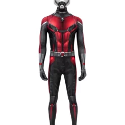AntMan Cosplay Jumpsuit Black Lycra Spandex Superhero Costume Jumpsuit For Male