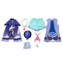 Genshin Impact Qiqi Cosplay Costume Full Set Game Cosplay Costume -Halloween Shop 202101131652270518165