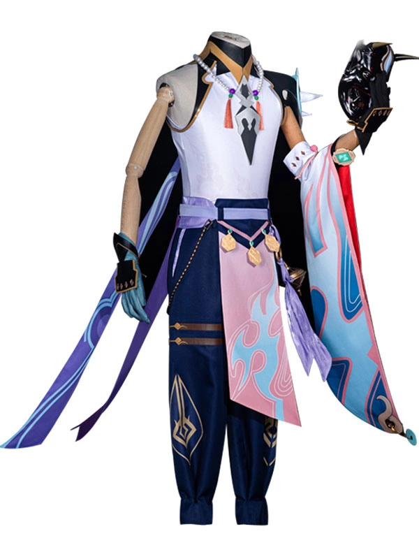 Genshin Impact Xiao Cosplay Costume Full Set Game Cosplay Costume Outfit 3 Genshin Impact Xiao Cosplay Costume Full Set Game Cosplay Costume Outfit