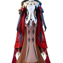 Genshin Impact La Signora Cosplay Costume Earrings Gloves Dress Cloak 4-Piece Set Mihoyo Game Cosplay Costume Full Set