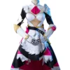 Genshin Impact Noelle Cosplay Costume One Piece Dress Gloves Sash Pauldron 4-Piece Set Mihoyo Game Cosplay Costume Full Set -Halloween Shop 202104091651476307483