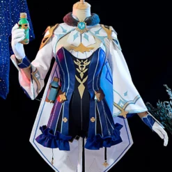 Genshin Impact Sucrose Cosplay Costume Knee-high Socks Dress Glasses Hat Gloves 5-Piece Set Mihoyo Game Cosplay Costume Full Set