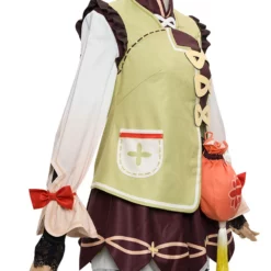 Genshin Impact Yaoyao Cosplay Costume Green Polyester Mihoyo Game Cosplay Costume Full Set -Halloween Shop 202104261907485219197