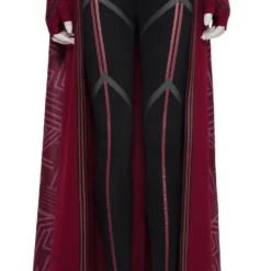 Wanda Vision Scarlet Witch Cosplay Costume Burgundy Polyester Marvel TV Drama Cosplay Costume Full Set -Halloween Shop 20210430100720148974