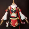 Genshin Impact Yanfei Cosplay Costume Full Set Mihoyo Game Cosplay Costume -Halloween Shop 202106151411266124983