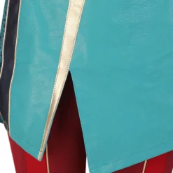 Ms. Marvel Cosplay Costume Cyan Film Polyester Scarf Pants Set PU Leather Marvel Cosplay Costume Full Set -Halloween Shop 202107291449330326353