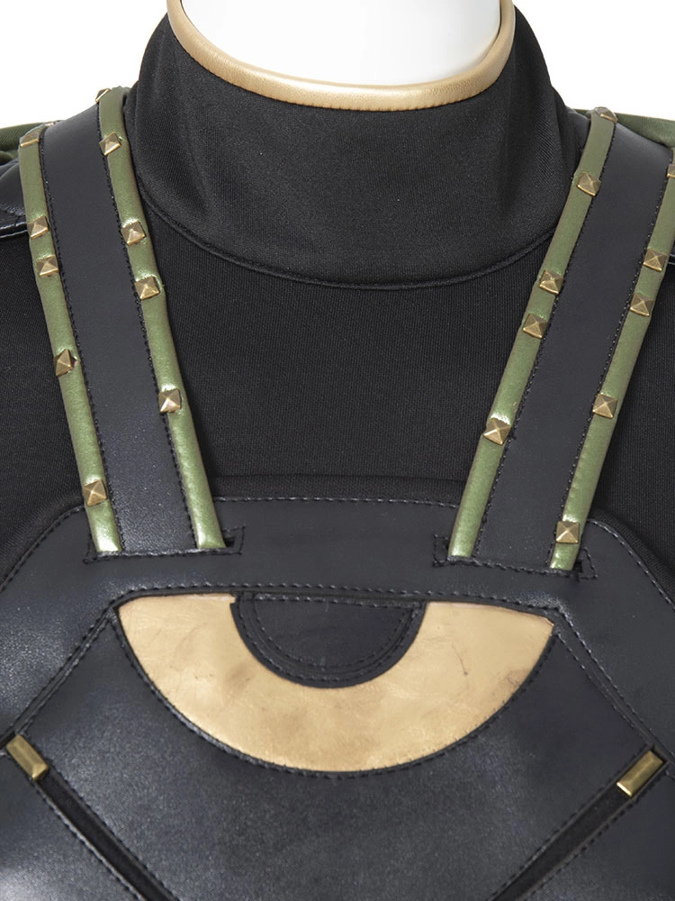 Loki Cosplay Costume 6-Piece Set Black Marvel Comics Costume Full Set 8 Loki Cosplay Costume 6-Piece Set Black Marvel Comics Costume Full Set - Image 6