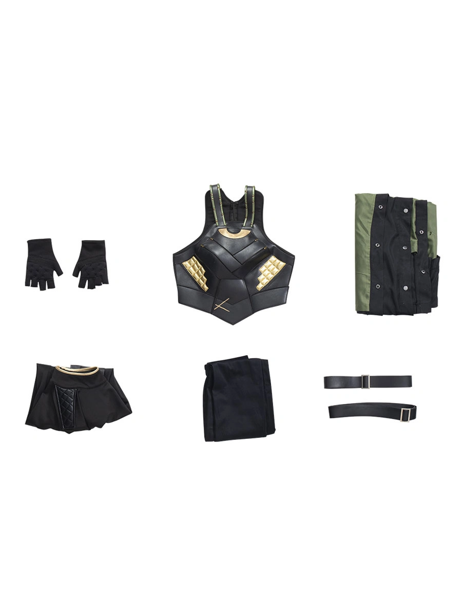 Loki Cosplay Costume 6-Piece Set Black Marvel Comics Costume Full Set 12 Loki Cosplay Costume 6-Piece Set Black Marvel Comics Costume Full Set - Image 10