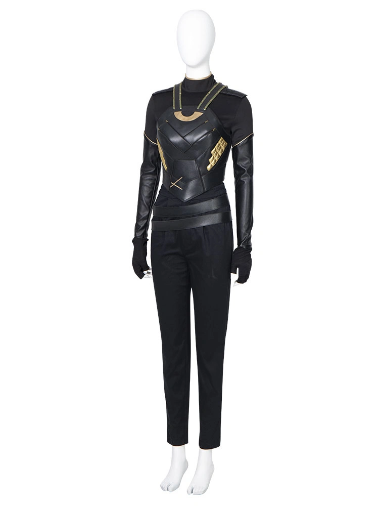 Loki Cosplay Costume 6-Piece Set Black Marvel Comics Costume Full Set 6 Loki Cosplay Costume 6-Piece Set Black Marvel Comics Costume Full Set - Image 4
