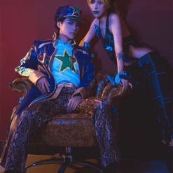 JoJo Bizarre Adventure Stone Ocean Kujo Jotaro Cosplay Costume Full Set -Halloween Shop 202111161124334043723