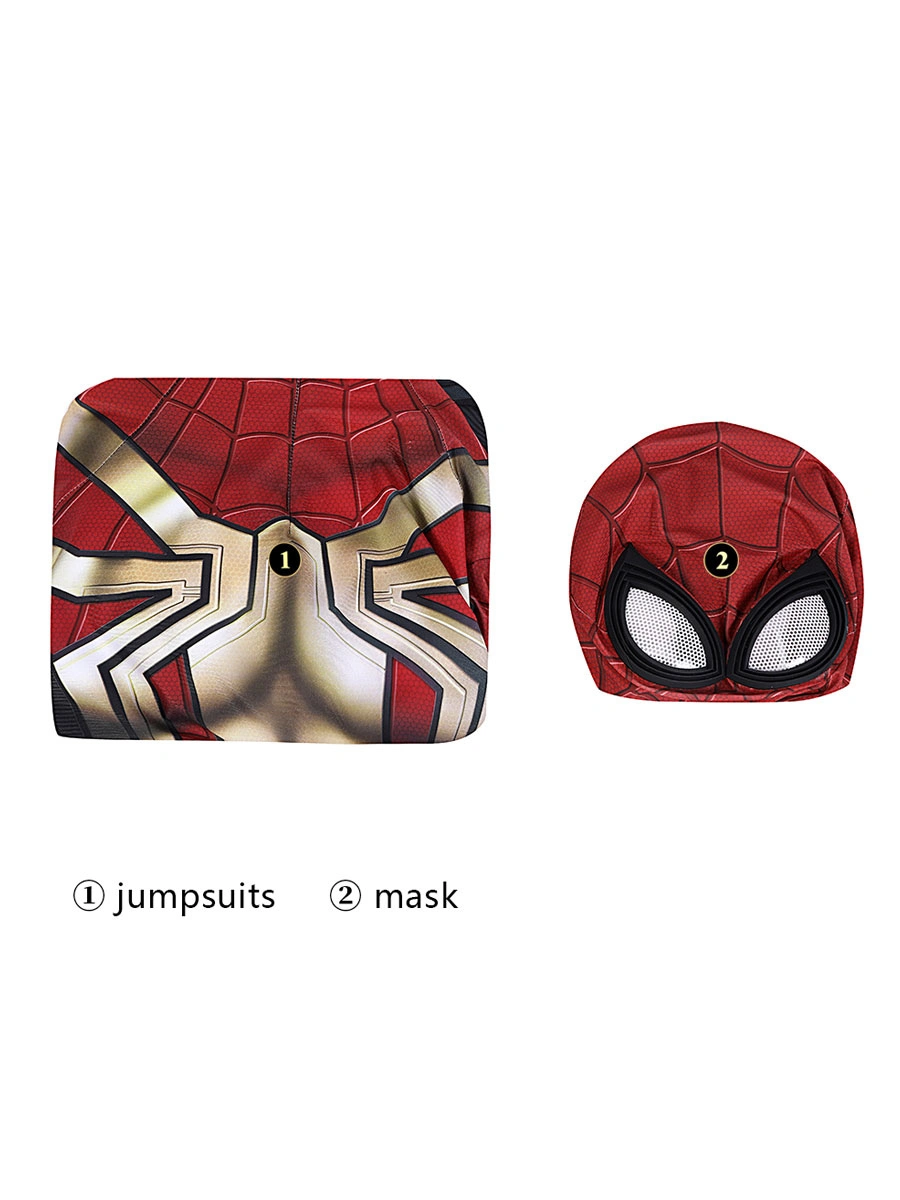 Spiderman No Way Home Cosplay Jumpsuit Red Lycra Spandex Jumpsuit Marvel Film Cosplay Costume 8 Spiderman No Way Home Cosplay Jumpsuit Red Lycra Spandex Jumpsuit Marvel Film Cosplay Costume - Image 6