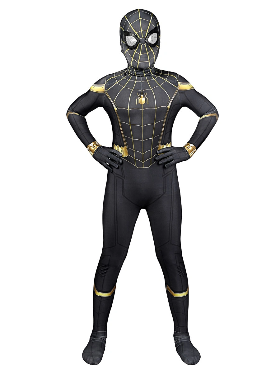 Spiderman Cosplay Jumpsuit For Kids Black Lycra Spandex Jumpsuit Marvel Film Cosplay Costume 6 Spiderman Cosplay Jumpsuit For Kids Black Lycra Spandex Jumpsuit Marvel Film Cosplay Costume - Image 4
