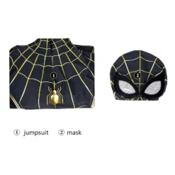 Spiderman Cosplay Jumpsuit For Kids Black Lycra Spandex Jumpsuit Marvel Film Cosplay Costume 16 Spiderman Cosplay Jumpsuit For Kids Black Lycra Spandex Jumpsuit Marvel Film Cosplay Costume -Halloween Shop 202111231920064318772